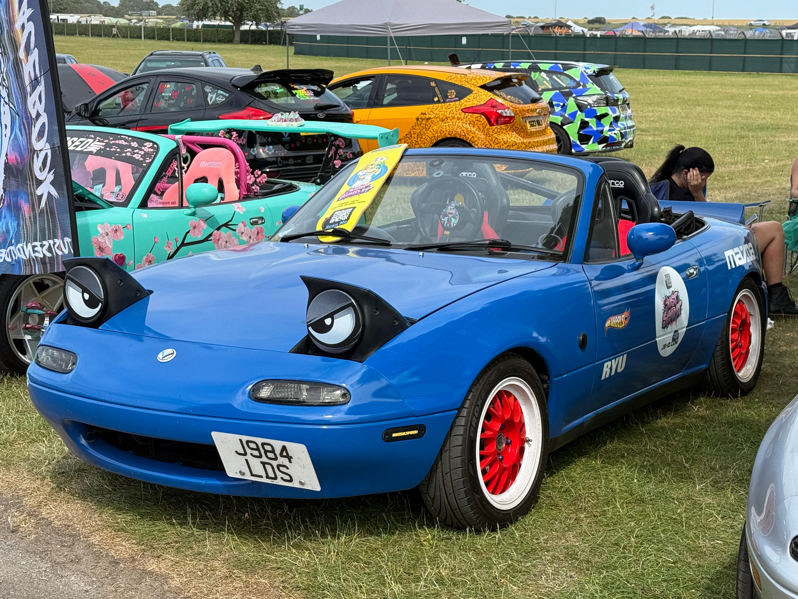 Headlight Covers MX-5 Miata Eunos NA MK1 Angry Eyes