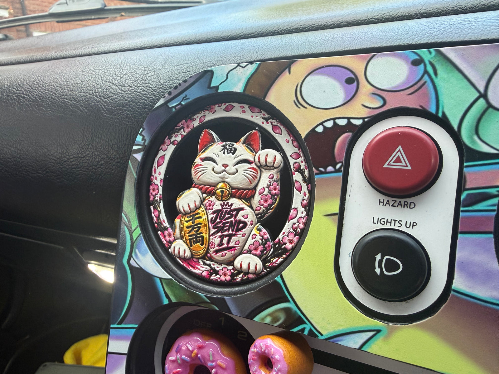 Lucky Cat Maneki Neko MX5 Miata Air Vent Cover