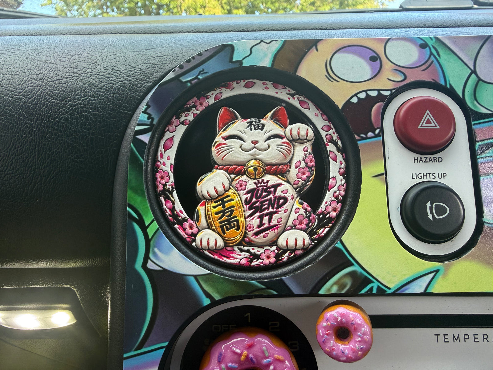 Lucky Cat Maneki Neko MX5 Miata Air Vent Cover
