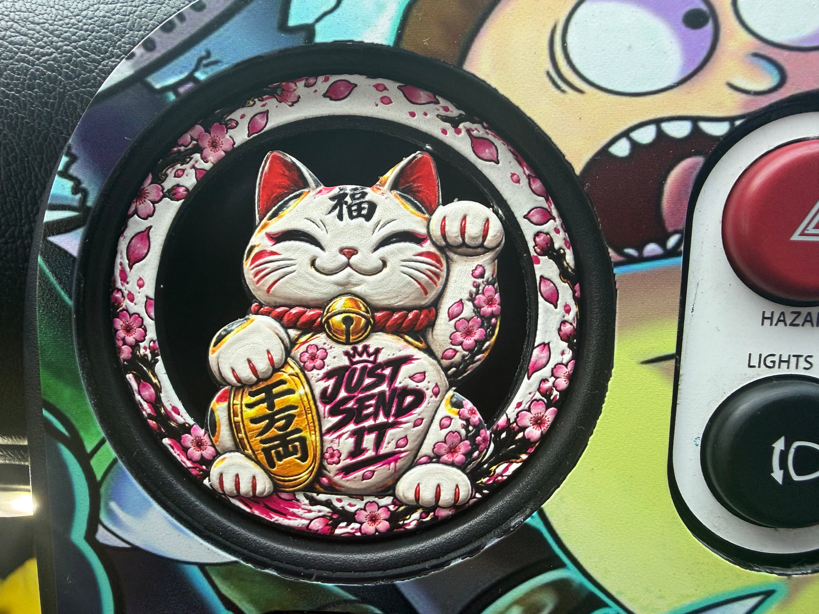 Lucky Cat Maneki Neko MX5 Miata Air Vent Cover